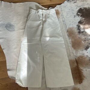 Zara Marine Straight Jeans White